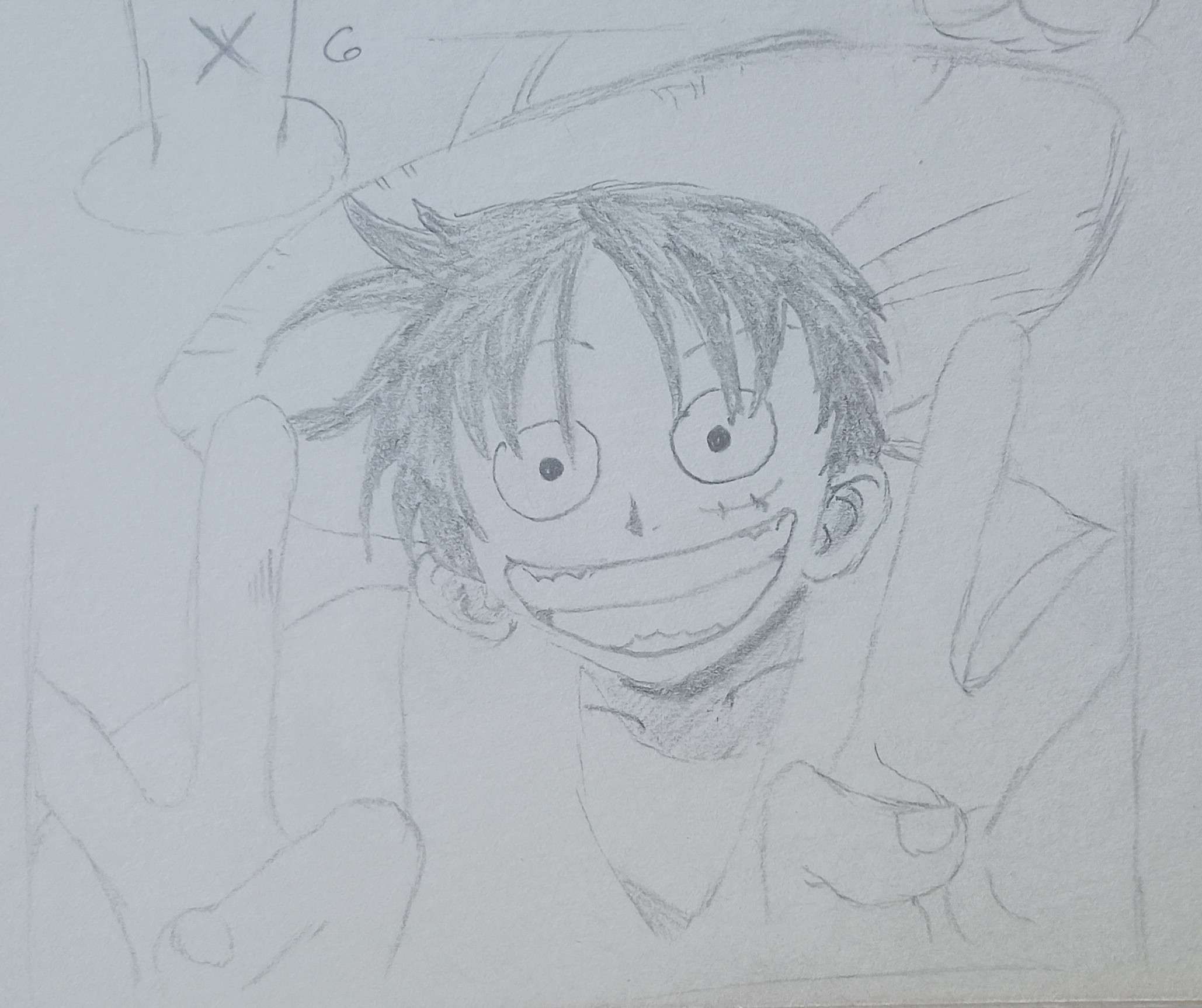 Luffy with Peace Sign-Pencil