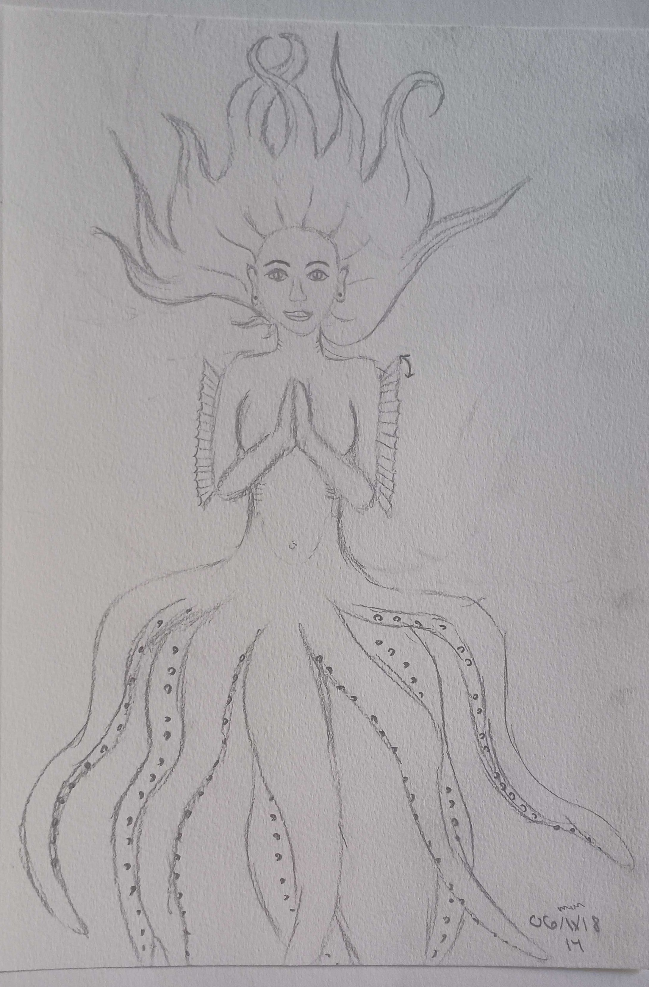 Octopus Mermaid-Pencil