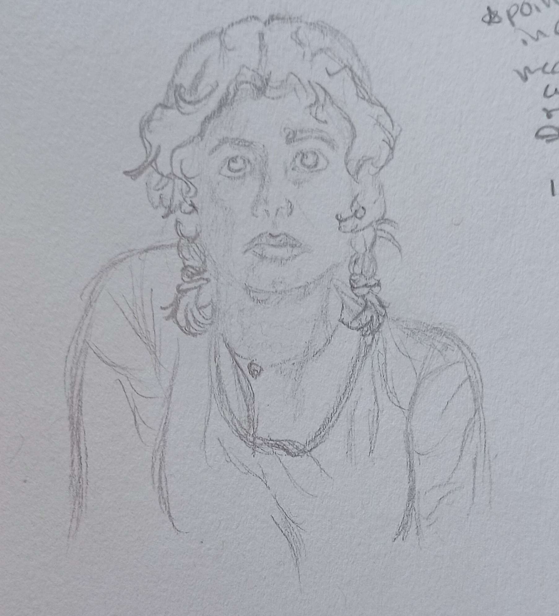 Staring Forwards-Pencil